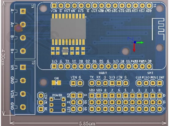ESP8266 NodeMCU Motor shield